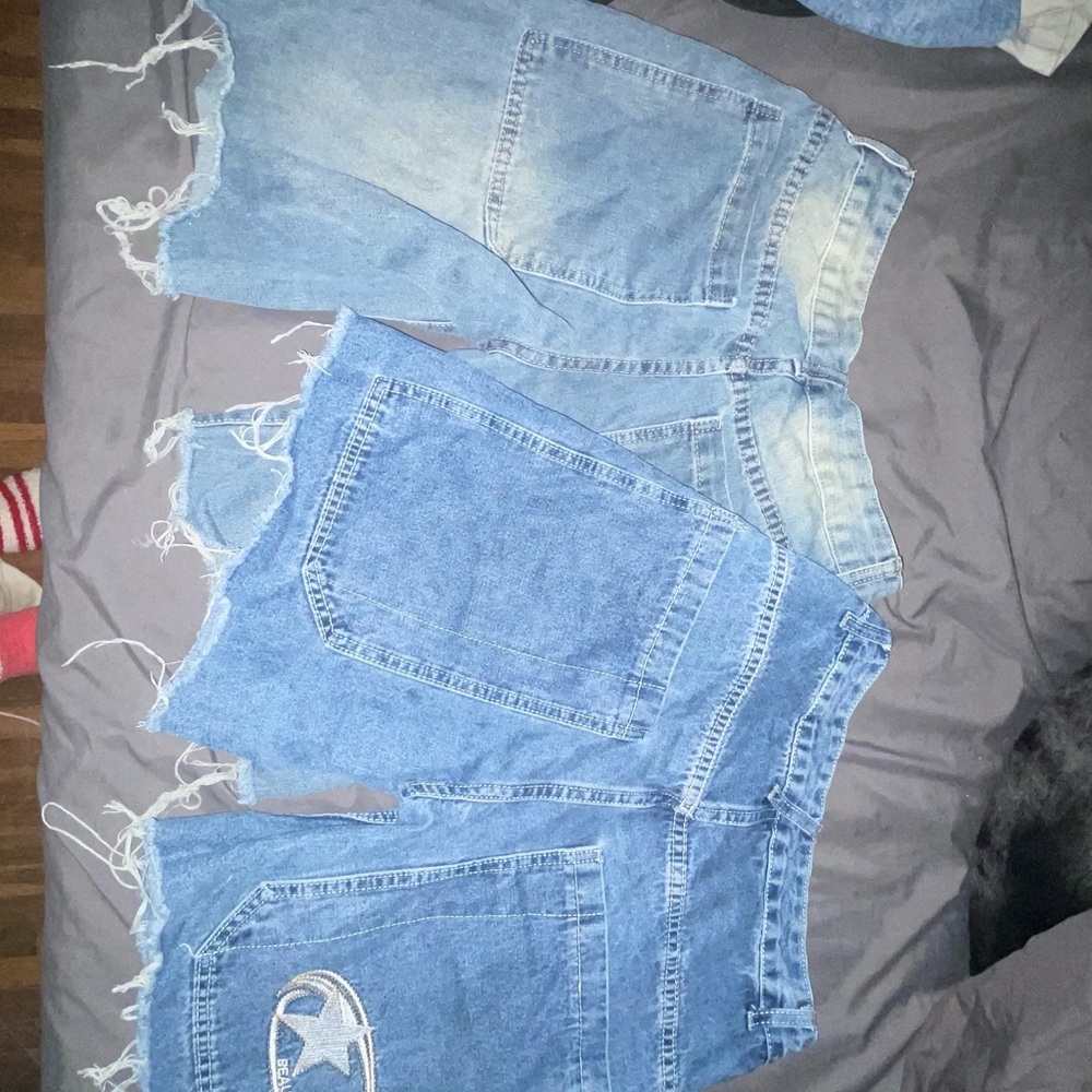SHEIN Blue Jean Shorts for Women